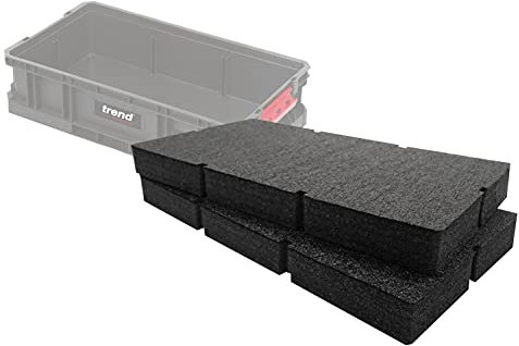Shadow Foam Easy Peel – Skuminlägg för Trend Tote 100 & Organiser 100 [Svart 50 mm dubbelpack] Skär och skala av skuminsatser för verktygsorganisation, Kaizen, 5s, verktygsförvaring och förvaringslådor