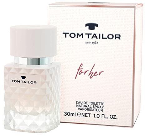Tom Tailor Damen Parfum for her, 30 ml I verführerisches Eau de Toilette Damen I Women Parfum für jedes Alter I sportlich-elegante Kombination aus Pfirsich, Rose & Moschus I Casual, frisch spritzig