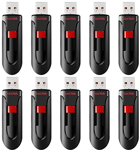 SanDisk Cruzer Glide 64 Go Clé USB 2.0 - Paquet de 10