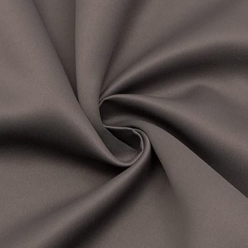 STOFFKONTOR Verdunkelungsstoff Black Out, Thermostoff, Vorhangstoff - Meterware, Farbe Taupe - zum Nähen von Vorhängen etc.