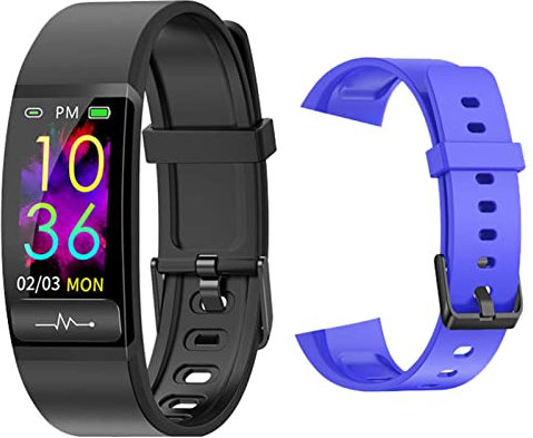 QESTO KSD M8 AI Electrocardiogram Temperature Smartwatch Heart Rate Monitor ECG PPG Blood Pressure Clock Wristband Smart Watch(H)(J)