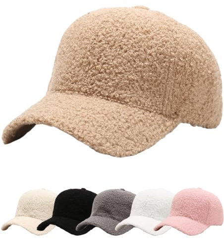 Cozyan Cappellino con Visiera Baseball cap Cappellino Unisex Regolabile Cappello con Visiera Berretti da Baseball Unisex Cappellini Invernali Cappelli per Circonferenza della Testa