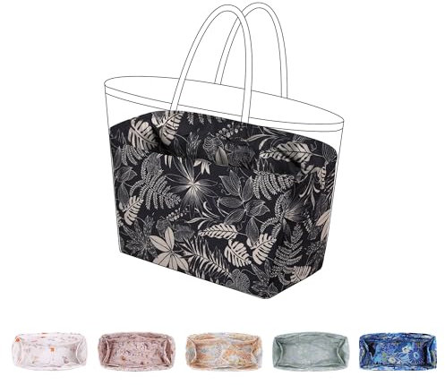 ArcDiary Rayon Handtasche Organizer, Gemustert Tasche in Tasche Organizer Innentaschen für Anjou/Artois/Saint Louis (Saint Louis GM,Dark Fragrance)