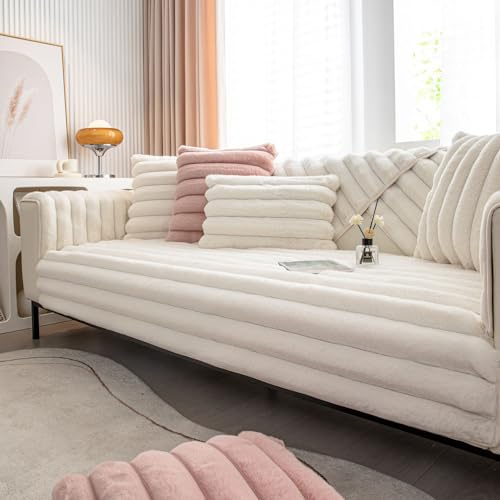 WYJHNLBEDC Sofa/Couch überzug/überwurf/überwurfdecke, Sofaschutz | Warmer Super Weicher Plush Sofabezug für Sofa L Form/U Form/Ecksofa 3/2/1 Sitzer, Sofaschutz Hund Kratzschutz Katze