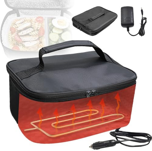 OmePS Boîte à Lunch électrique Portable, Chauffe-déjeuner, Grande capacité de 1,8 L, boîte à Lunch chauffante étanche à l'eau et à la poussière, utilisée pour Chauffer Les Aliments, pour Les Voyages