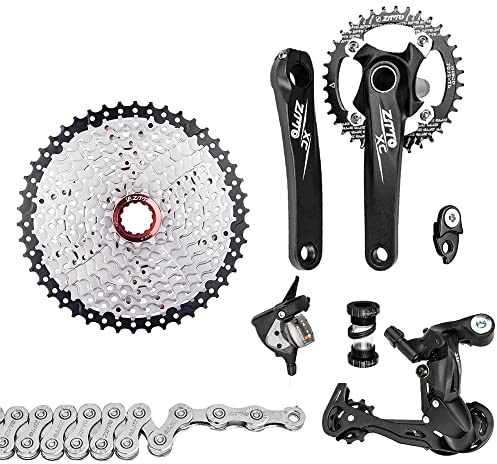 Jemora 1x10 Speed Umwerfer Shifter Groupset Bike Kurbelgarnitur 11-50T Kassette Schwungrad 10 Speed Kette für Mountainbike