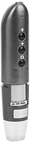 Mikroskop, WiFi-Mikroskop, USB-Elektronen-Digitalvergrößerung, Kompatibel für Androi D/iO S W20800X Silber, Science Handheld-Digitalmikroskope
