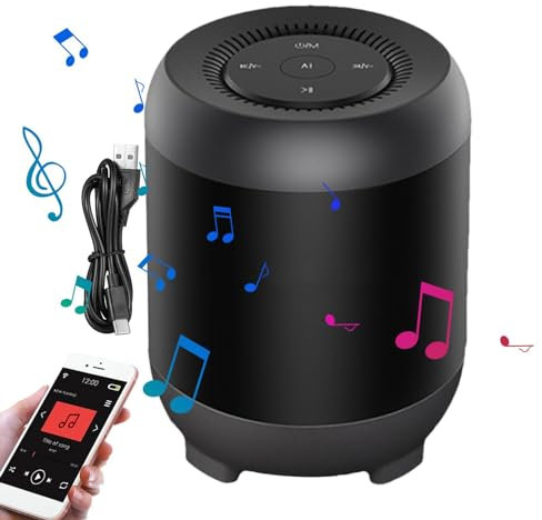 Altoparlante intelligente compatto,Altoparlante desktop intelligente,Piccolo altoparlante con controllo vocale e riproduzione musicale con funzione scheda di memoria - Altoparlante wireless portatile