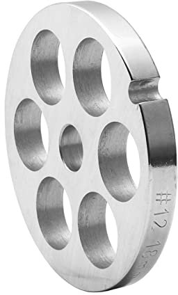Molinillo de carne de acero inoxidable para trituradora, disco de placa de picadora de 6/8/10/12/18 mm, agujero de repuesto para accesorios de cocina