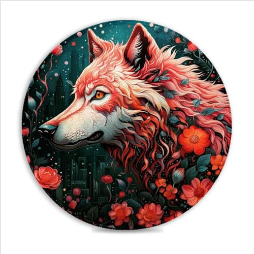 Tapis Souris Jeu Hualang (11 8 Pouces) Tapis Souris Rond Jeu Tapis Souris en Tissu SU qualité supérieure Bords Cousus Tapis Souris Compatible avec Les Souris Laser et optiques