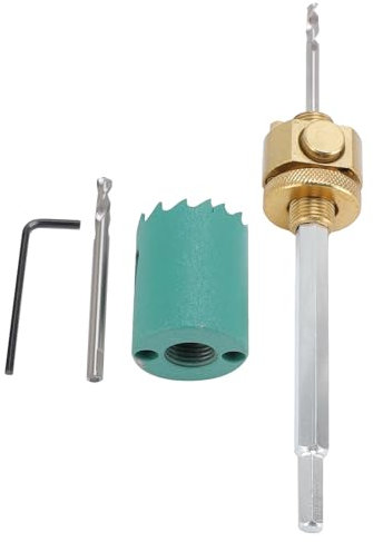 Hole Saw Drill Bit for Can Light Hex Shank Extension Pole Hole Opener for Ceiling Gypsum Wood Board (80mm / 3.1in Hole Saw)