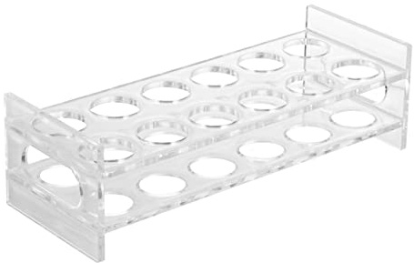 CHICAMPERA Acrylic Shot Glass Organizer Transparent Liquor Cup Display Rack for Bar Drinkware Rows Washable Reusable Essential Home Bar Decoration