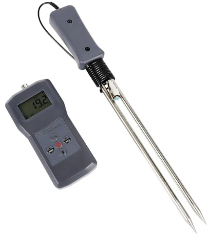 SUZLAZYR Misuratore di umidità per trucioli di Legno con sonda separata, misuratore di umidità per Paillasse, Polvere di bambù, segatura e Polvere di Legno, intervallo di Misura 0-84%