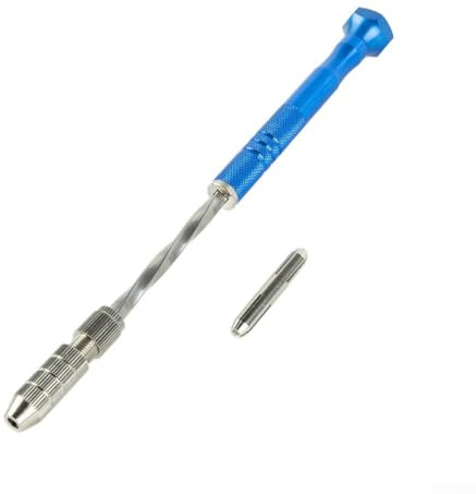 Taladro manual semiautomático de 0 53 mm con 10 brocas pequeñas para madera, plástico, goma, oliva, nogal y modelo (juego A)