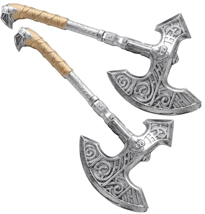 DIKACA 2 Piezas Hachas de Plástico para Halloween Accesorios de Decoración para Fiestas de Disfraces Juguetes y Duraderos para y Cosplay