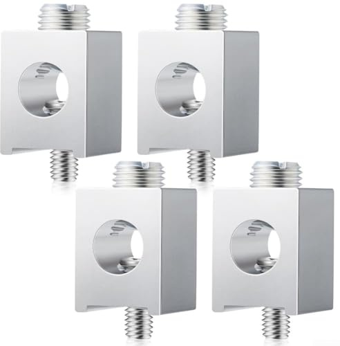 Morsettiera a connessione rapida CA1/0UF, barra di messa a terra elettrica in lega di alluminio con finitura stagnata per applicazioni sicure di cablaggio e pannello di distribuzione, 4 pezzi
