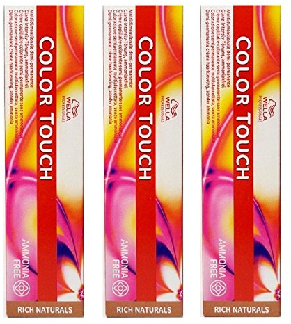 Wella Color Touch 5/37 hellbraun gold-braun 3 x 60 ml Rich Naturals Intensiv-Tönung CT