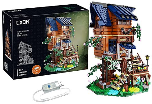 Cada - La casa del árbol de Las Cuatro Estaciones - Set de construcción - 1155 Piezas - 14+ - (DeQube 927DE66004)