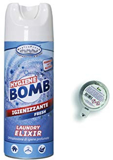 HygienFresh Spray Igienizzante Bomb Formula con Alcohol Deodorante 400 ml