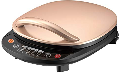 Xyanzi Plancha eléctrica sartén, hogar Inteligente Molde for Hornear eléctrica, de Doble Cara calefacción eléctrica Crepe Maker suspendido Asar máquina, Antiadherente y fácil de Limpiar, 1500w