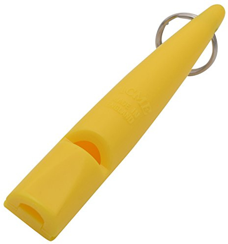 ACME Hundepfeife No. 210,5 mit Anleitung - Das Original aus England: laut und weitreichend (Yellow)