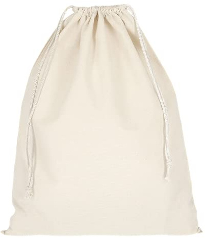 10 Stück | Zuziehbeutel Baumwollbeutel 40 x 50 cm | Rucksack Stofftasche Turnbeutel Bag, Beutel, Reise Haushalt, Jutebeutel Zertifiziert Stoffbeutel Einkaufsbeutel mit Kordelzug zum bemalen in Natur