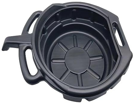 Ronyme Ölablassdose, geriffelt, Auffangwanne, Leckage, PP, 10 l, Multifunktions-Aufbewahrungs-Ölauffangschale, Garagenwerkzeug für Werkstatt, Boot, LKW,