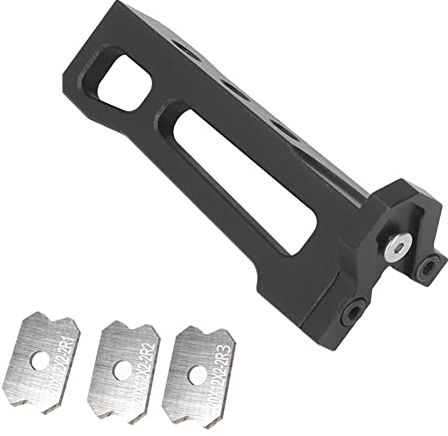 Edge Banding Trimmer Hand Planer for Woodworking, Aluminum Alloy Manual Wood Edge Planer with 3 Blades - Arc Wood Scraper Tool