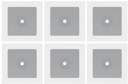 Isolbau Wandmanschette P2 Grau - 6 Stück 120 mm Dichtband - Wasserdichte Manschette für Sanitär, Dusche, Bad, Fliesen, Isolierung Abdichtung Dichtmanschette für Innen- & Außenbereich