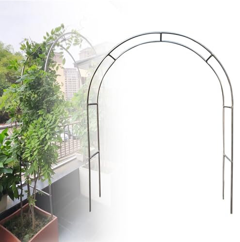 Arche De Jardin En Acier Inoxydable, 120CM, 150CM, 180CM, 200CM, 220CM, 240CM, 260CM, 280CM, 300CM, 320CM, 350CM De Large Arceau À Rosiers Arche De Mariage Avec Base, Arche À Rosiers Exterieur(Size:3.