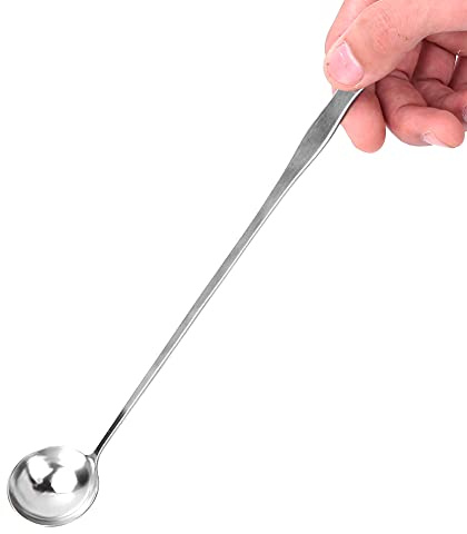 Stainless Steel Long Handle Mixing Spoon, Candle Stirring Spoon, Stir Sticks, Candle Wax Spoon, for Coffee Tea Wax Candle (Long Handle Mixing Spoon)