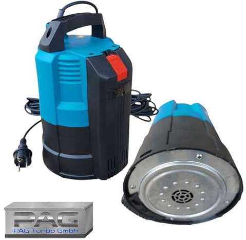 PAG Turbo GmbH® - Flachsaugende Flachsaugend Tauchpumpe Absaugpumpe Poolpumpe IPC550-6000L/h Automatik