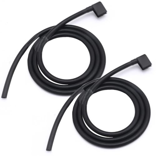 2E1955985 Front Windscreen Washer Jets Nozzle with Pipe Hose, Replacement for Mercedes-Benz Sprinter 2006-2018, 1 Pair Windshield Washer Jet with Tube, Replace 2E19559856