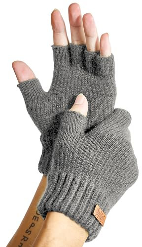 JYUYNY Fingerlose Handschuhe - Kaschmir Winter Warme Strick Handschuhe für Laufen, Radfahren, Fahren - Herren und Damen