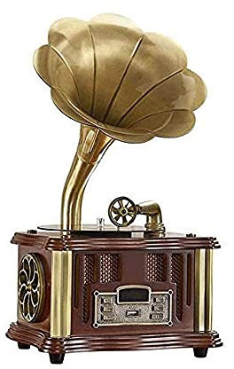 Aioneer Tocadiscos, Gramófono, Tocadiscos De Vinilo Antiguo, Tocadiscos con Bluetooth, Versión Portátil