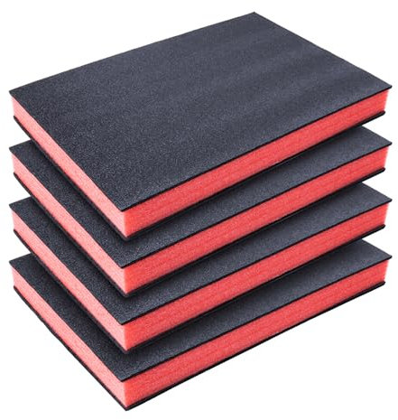Tool Box Foam Organizer 18x12x2 Inch, Toolbox Inserts Shadow Foam, Drawer Thick Tool Liner Kit, Toolbox Storage (4 Pack)