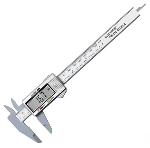 Calibro Digitale Calibro a corsoio da 150 mm Calibri in plastica Calibro Strumenti di misurazione Calibro a corsoio da 150 mm Strumento di misurazione della profondità di apertura del diametro(Silver)