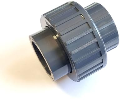PVC-U Verschraubung 2-fach Klebemuffe, PVC-U Fitting für Rohrsysteme, 50mm | Fitting-Set für Poolverrohrung mit allen Varianten, Winkel 45° 90°, Muffe, Kugelhahn, Rückschlagventil, Endkappe,PVC-Schlauch