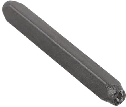 SHINEOFI Metall -Stempelkit Briefmarkenherstellung Stanzen eines Metallblocks Stanzwerkzeug Stempel zum Metallprägen DIY Schmuckhandwerk Stanzform Kohlenstoffstahl Grey