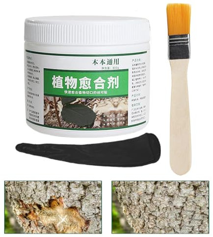 Scellant d'élagage de plaie d'arbre, mastic d'élagage d'arbre , 500 g, agent de réparation de greffe de pour patio, pelouse, jardin, bois, arbustes à fruits