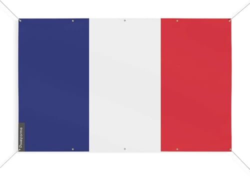 Bandiera Francia, 10 occhielli in varie misure, 150 x 225 cm