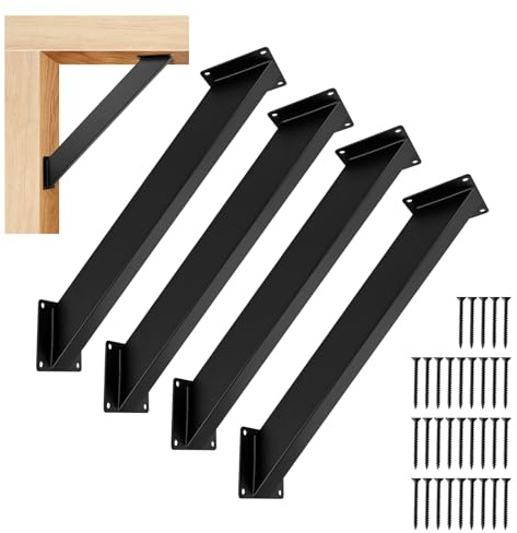 Guolich 8 Stück 45-Grad-Winkelhalterung, Balkenverbinder/Pfostenverbinder | Eckverbinder Holzverbinder, Eckhalterung Holzbalken Pavillon Halterungs Set, Pergola Verbinder/Pergola Brackets