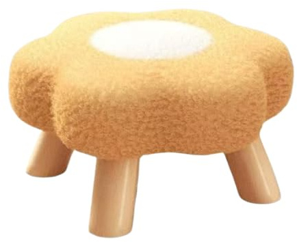 LearnLyrics Flower Shaped Ottoman | Decorative Seat,Entryway Stool Seat | for Living Room Nursery College Playroom Entryway Sofa Under Desk Apartment Porch Indoor Dorm