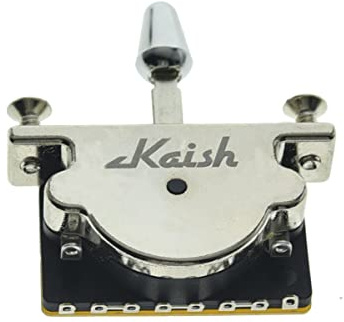 KAISH Heavy Duty 3-vägs gitarr pickup spak brytare pickup väljare brytare för Strat Tele med plast krom spets