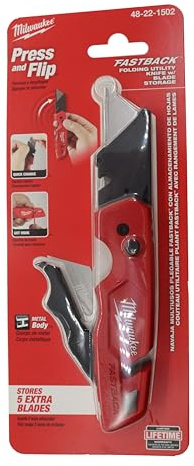 Milwaukee 48221502 Fastback Coltello multiuso pieghevole con contenitore