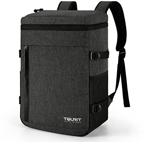 TOURIT Kühlrucksack 32 Dosen Grosse Kapazität Kühltasche Isolierter Rucksack für Männer Frauen zum Picknick, Wandern, Camping, Angeln oder Arbeit