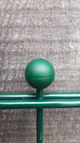 Zierkugel Doppelstabmattenzaun Schmuck Zaunmatte Zaunzubehör Zierzaun 100 Stk. (Grün für 5mm und 6mm Stab)