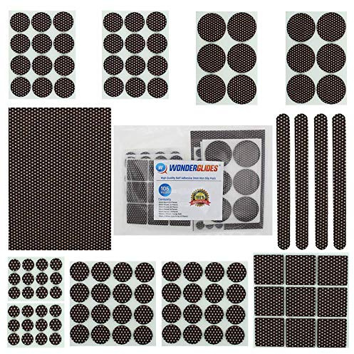 106pcs Assorted Self Adhesive Slip Resistant Felt Pads Sticky Floor Protectors For Furniture Chair Table Feet By Lifeswonderful®