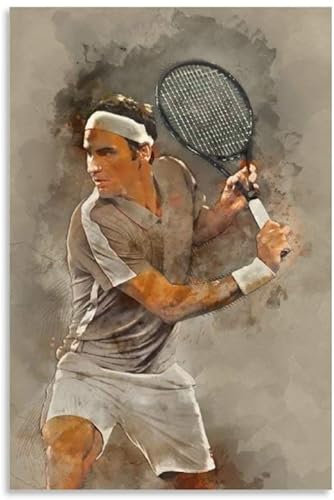 Puzzle für 200 Teile Berühmter Sportstar-Tennisspieler Roger Federer Holz Puzzlespiel Erwachsenen und Kinder puzzle Poster 200 Piece 13.7x9.8inch(35x25cm) Kein Rahmen