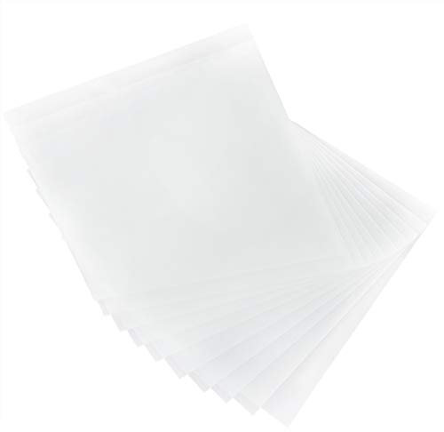 Schrumpffolien aus Kunststoff, 10 Stück, Leuchtende Schrumpffolie, Transparent, Mattiert, für DIY-Anhänger, Dekor, Muttertag, Vatertag, Bastelgeschenke